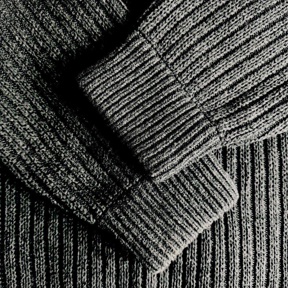 Duluth Trading Wool Blend Cable Brigadier Sweater Mens 2XL T Gray Shawl Collar - Picture 6 of 6